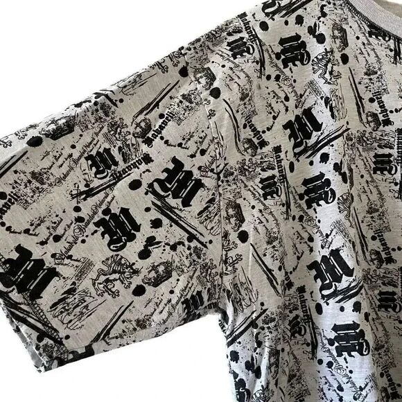 Makaveli  Gray Black Graphic Crewneck Short Sleeves Men’s T-Shirt SZ XL #1218 - Picture 3 of 16